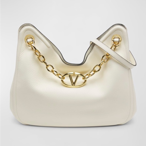 Valentino Handbags - RELISTED: Valentino VLOGOC Moon Leather Hobo Bag